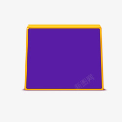 紫色展示框素材