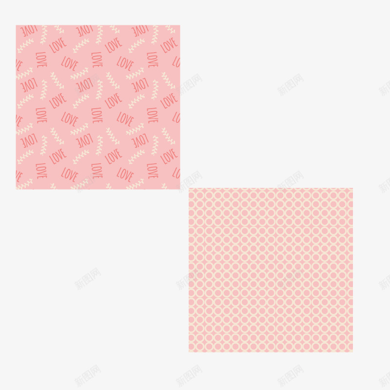 粉色花瓣背景纹样组合png免抠素材_88icon https://88icon.com 粉色背景 背景纹样 花瓣背景纹样