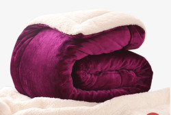 冬季羊羔绒毛毯双层加厚保暖仿羊羔绒毯子高清图片