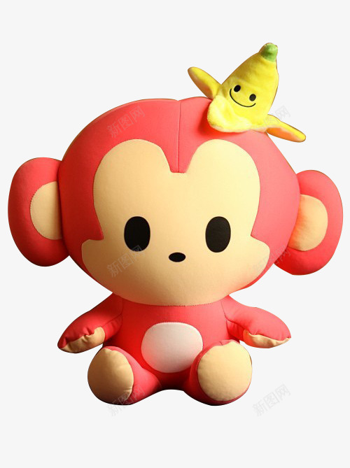可爱粉色小猴子公仔png免抠素材_88icon https://88icon.com 猴子公仔 猴子玩具 粉色猴子玩具