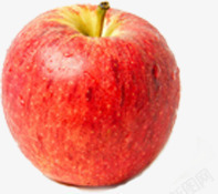 红色新鲜富士苹果素材