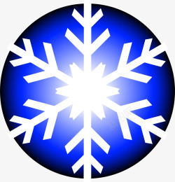 小清新白色雪花素材