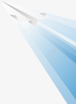 电商纸飞机装饰白色矢量图素材