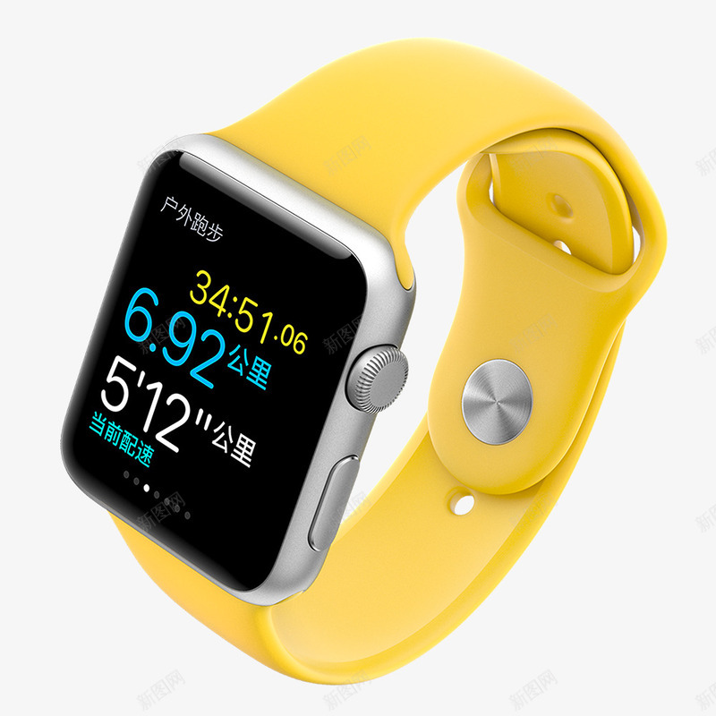 黄色手表png免抠素材_88icon https://88icon.com applewatch 手表 数码产品 苹果