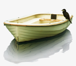 创意合成床小鸟船舶素材