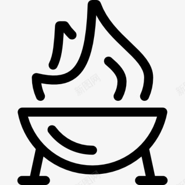 夏季冷饮烧烤图标图标
