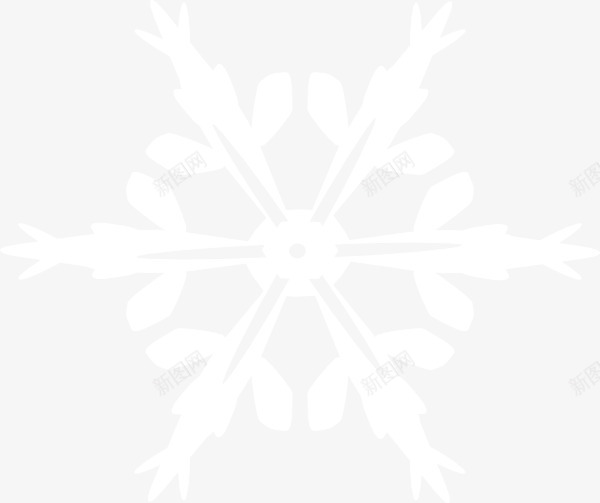 种类二雪花png免抠素材_88icon https://88icon.com 冬季 双十二 圣诞 电商节日 透明