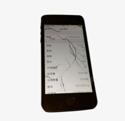 苹果8外壳iPhone5S碎屏高清图片
