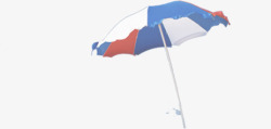夏季手绘卡通条纹遮阳伞素材
