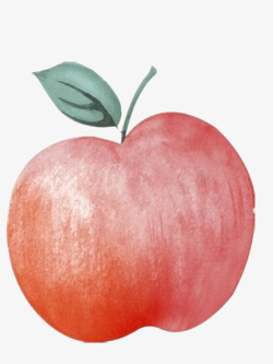红苹果手绘插画素材