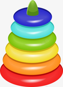 彩色立体套圈玩具素材