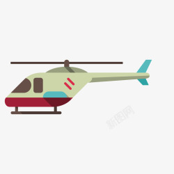 创意航空运输直升飞机矢量图素材