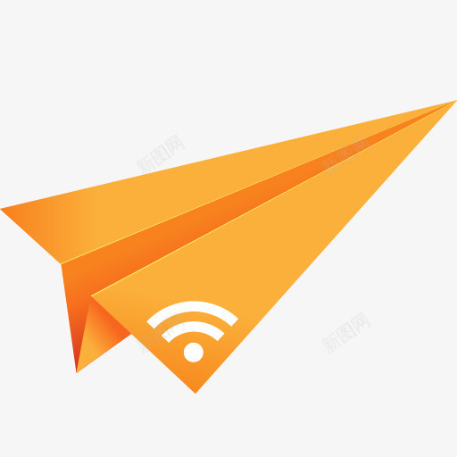 橙色折纸纸飞机RSS社会化媒体png免抠素材_88icon https://88icon.com Orange RSS media origami paper plane rss social 折纸 橙色 社会化媒体 纸飞机