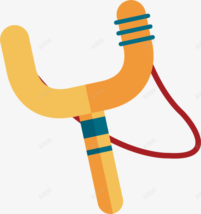 黄色扁平玩具弹弓png免抠素材_88icon https://88icon.com 儿童玩具 扁平弹弓 游戏 玩具弹弓 玩耍 童年 童趣