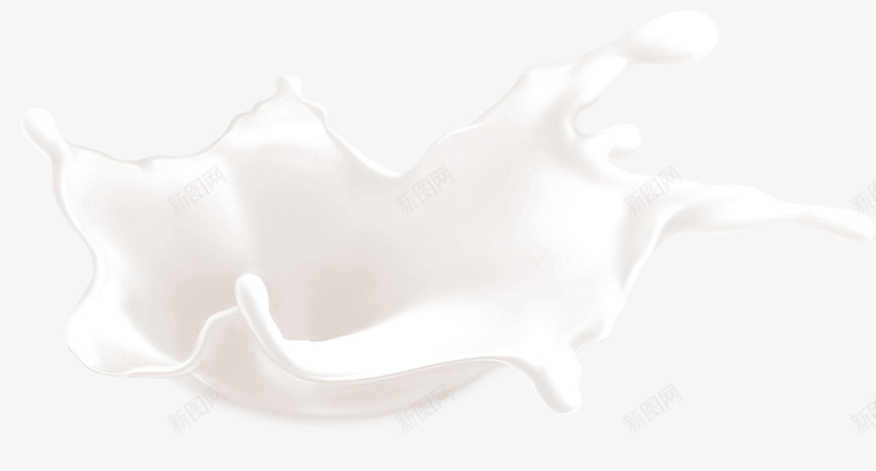 喷溅的牛奶png免抠素材_88icon https://88icon.com 牛奶 白色 营养品 饮料