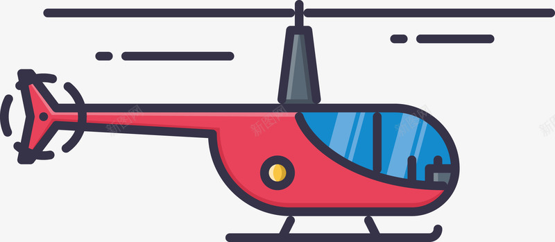 一架红色直升飞机矢量图eps免抠素材_88icon https://88icon.com 创意飞机 卡通飞机 直升飞机 矢量飞机 红色飞机 飞机 矢量图