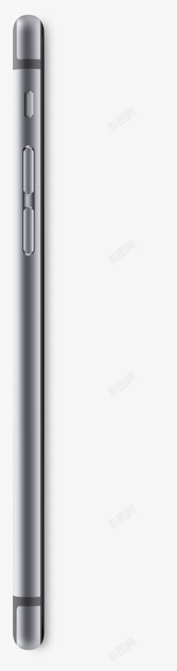 立体灰色苹果手机素材