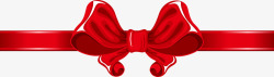 红色丝带蝴蝶结矢量图素材
