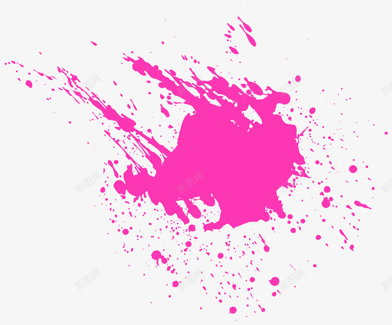 涂鸦喷溅png免抠素材_88icon https://88icon.com 喷溅 彩色 枚红色 背景