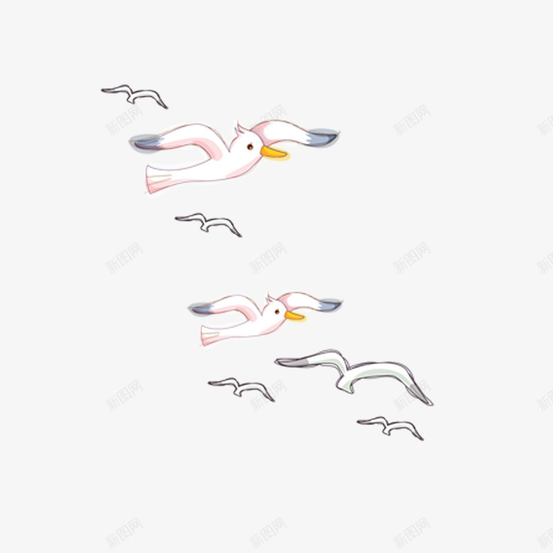一群飞翔的小鸟png免抠素材_88icon https://88icon.com 一群小鸟 动物 古风雁 小鸟儿 雁子