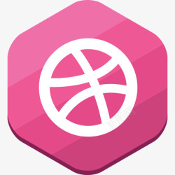 dribbble组合社会网络社交网络六角形高清图片