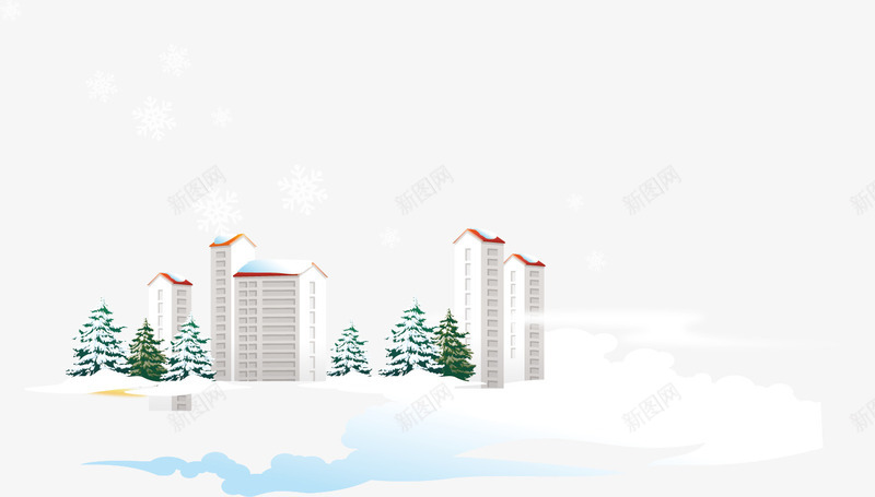 雪地楼房雪景png免抠素材_88icon https://88icon.com 严冬 冬季 楼房 矢量严冬 雪地 雪景 雪景楼房