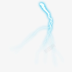 彩色超炫闪电素材