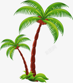 椰子树夏季促销海报素材