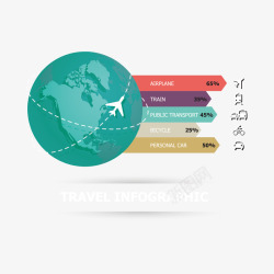 全球旅游信息图矢量图素材