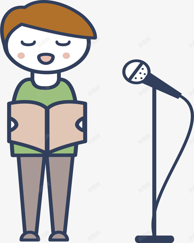 在舞台上唱儿歌的人矢量图ai免抠素材_88icon https://88icon.com 世界儿歌日 儿歌日 唱儿歌 唱儿歌的人 唱歌 矢量png 矢量图