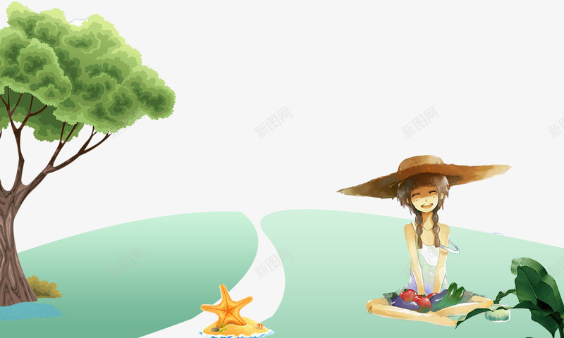 立夏出游文艺小清新创意边框psd免抠素材_88icon https://88icon.com 创意边框 初夏 卡通人物 夏天 夏季 小清新 炎热 炎热夏天 立夏