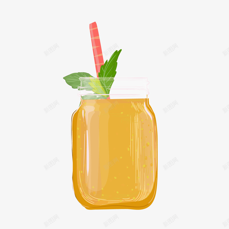 夏季橙汁饮料png免抠素材_88icon https://88icon.com 卡通橙汁 夏季饮料 玻璃杯 背景装饰 饮品 饮料