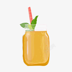 夏季橙汁饮料素材