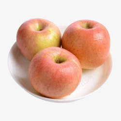 三个苹果盘子里的苹果高清图片