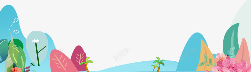 唯美时尚卡通女装夏季banner背景psd免抠素材_88icon https://88icon.com 唯美 唯美时尚卡通女装夏季banner背景 夏季上新 海边 清凉节 蓝色