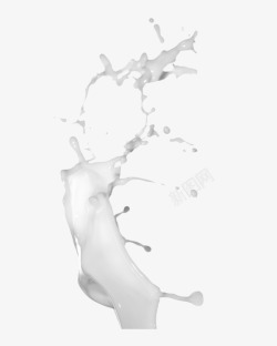 喷溅的牛奶素材