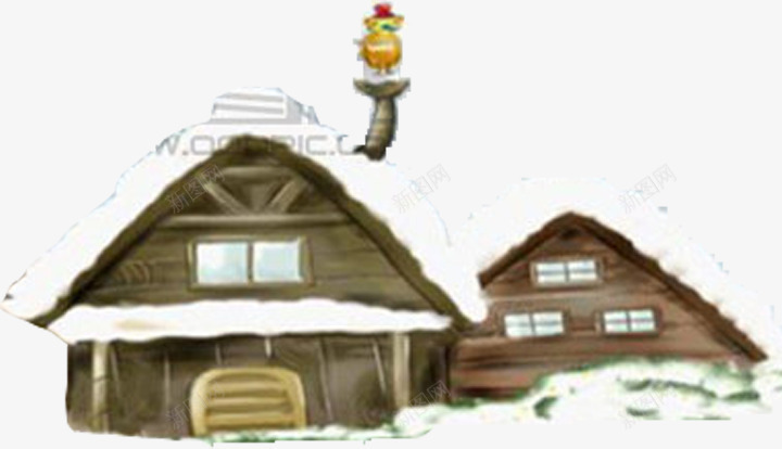 手绘冬季棕色房屋装饰png免抠素材_88icon https://88icon.com 冬季 房屋 棕色 装饰