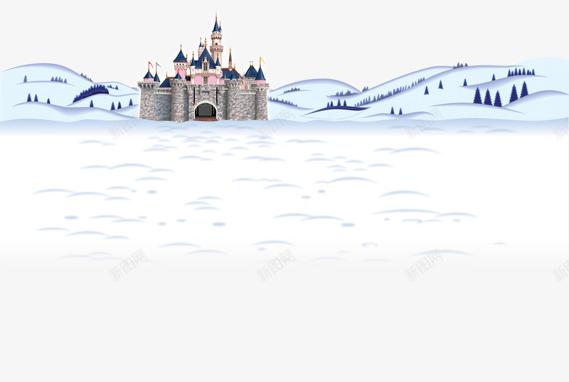 冬季里的城堡png免抠素材_88icon https://88icon.com 冬季 城堡 山 山坡 雪 雪地 雪山索道