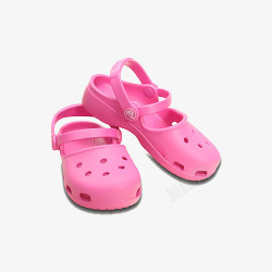 粉色女童凉鞋素材