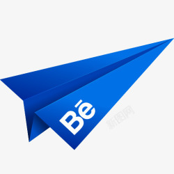 蓝色折纸纸飞机社会化媒体社会层素材