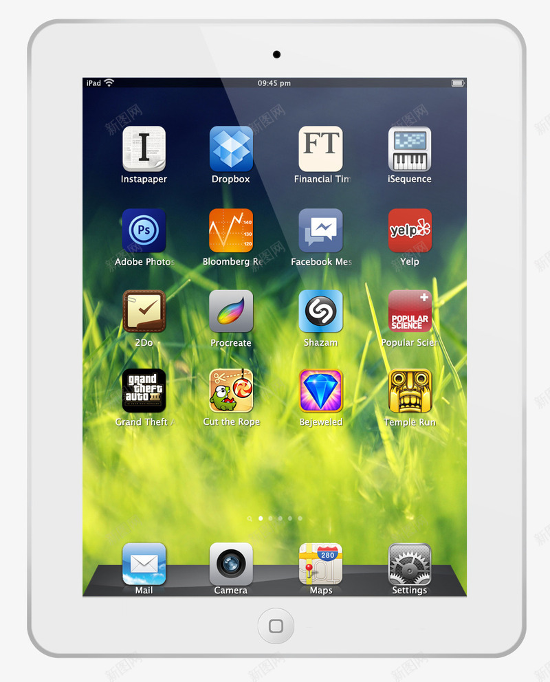 ipad3平板电脑png免抠素材_88icon https://88icon.com ipad3 newipad newipad苹果 白色ipad3