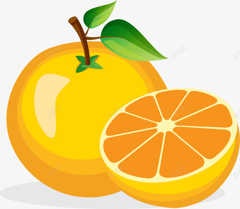 夏季水果橙色橙子png免抠素材_88icon https://88icon.com 切半橙子 半个橙子 夏天水果 夏季水果 夏日水果 橙色橙子