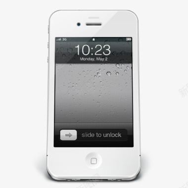 白色的苹果iPhone4icons图标图标