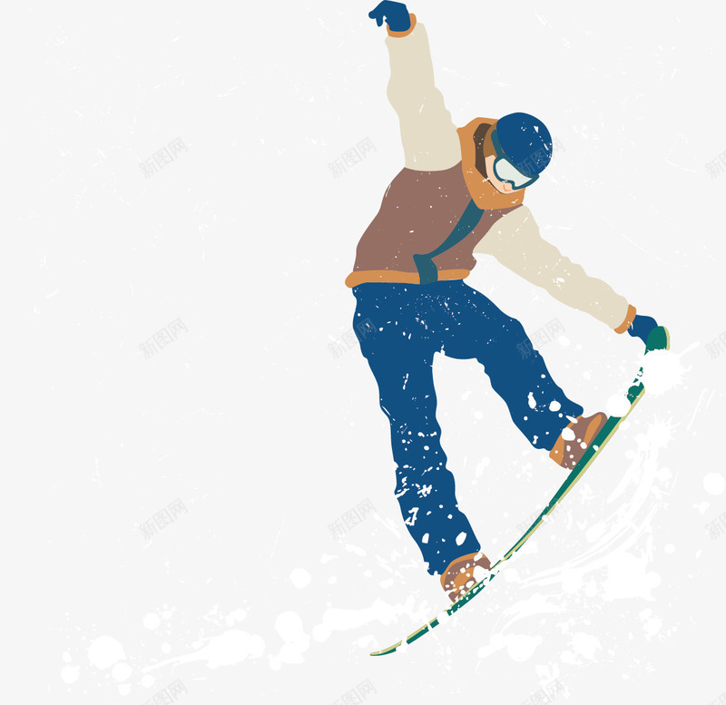 滑雪冬季旅游矢量图ai免抠素材_88icon https://88icon.com 冬季 冬季旅游素材 滑雪 矢量冬季旅游 矢量图