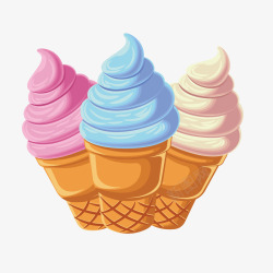 卡通冰淇淋矢量图素材