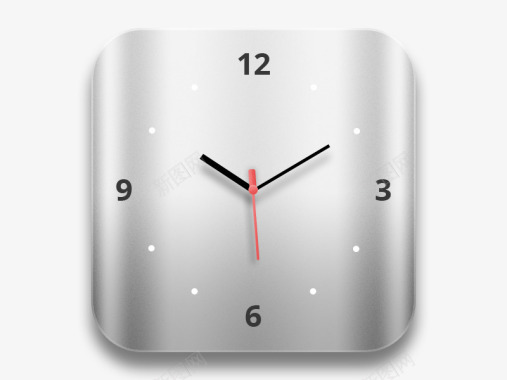 女人时间苹果系统的时钟图标图标