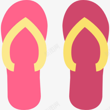 简洁拖鞋触发器图标图标