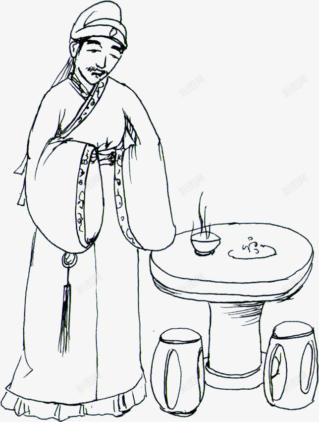 古代诗人手绘人物png免抠素材_88icon https://88icon.com 人物 古代 诗人