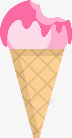 粉色美味卡通冰淇淋素材