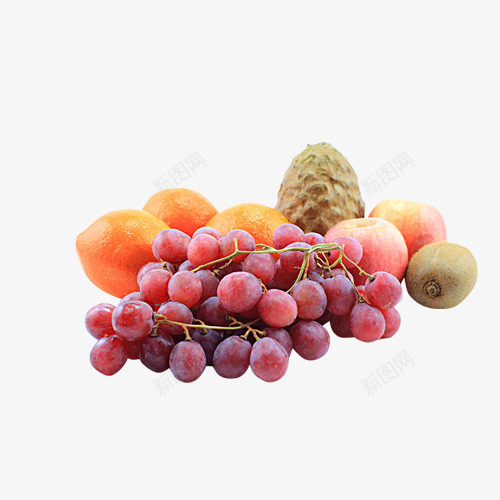 一堆水果png免抠素材_88icon https://88icon.com 新鲜食物 水果 苹果 葡萄 食品